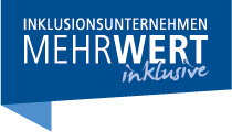 Logo der Kampagne Inklusionsunternehmen. MehrWert inklusive